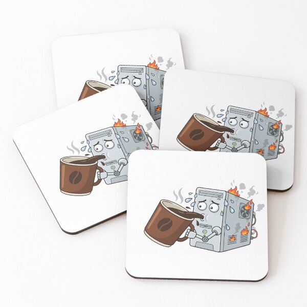 Item preview, Overheating CPU Coffee Addict Computer designed and sold by DownloSpace.