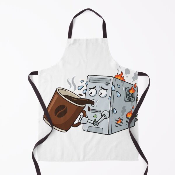 Item preview, Overheating CPU Coffee Addict Computer designed and sold by DownloSpace.