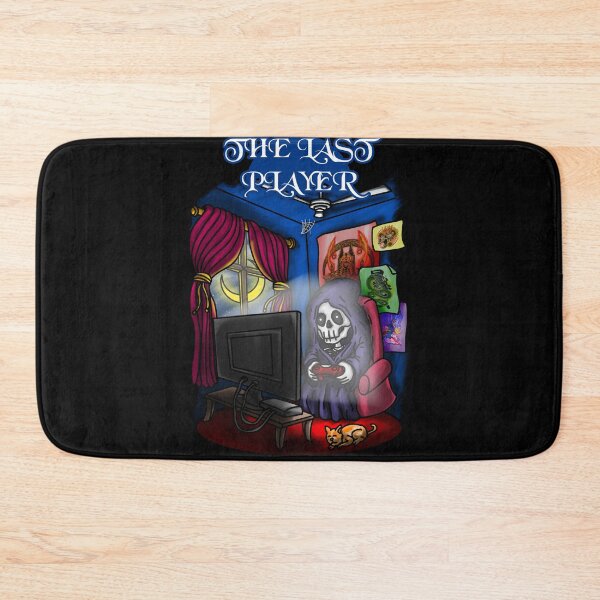 Item preview, The Last Player – Skeleton Gamer Gaming at Night designed and sold by Migiteart.