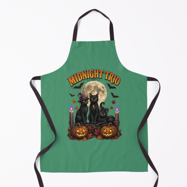 Item preview, Midnight Trio Black Cats Halloween designed and sold by InkWeaveShop.