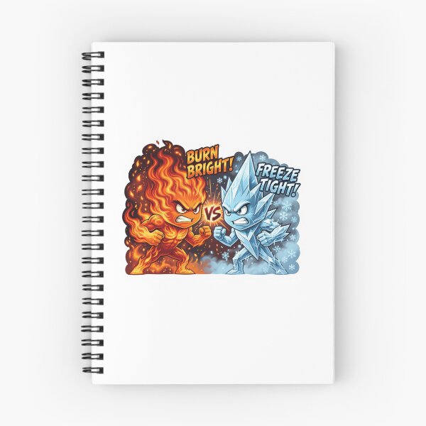 Item preview, Roaring Flame Versus Ice Shard Elements Sticker designed and sold by Imaginarium of Chaos falcon88 .