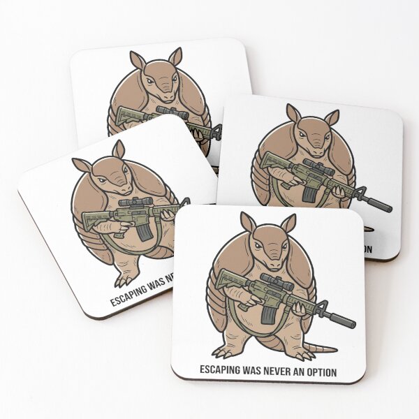 Item preview, Tactical Armadillo Escaping Was Never An Option Funny Texas Animal Gun Humor designed and sold by raedattia.