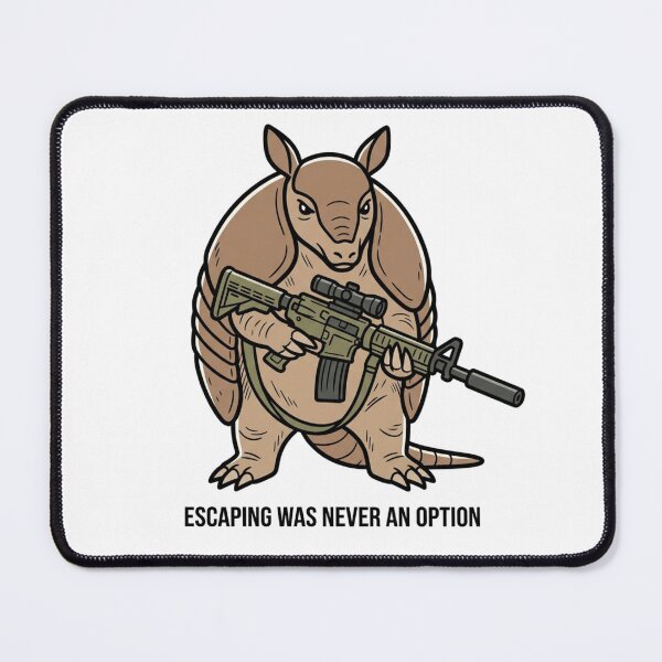 Item preview, Tactical Armadillo Escaping Was Never An Option Funny Texas Animal Gun Humor designed and sold by raedattia.
