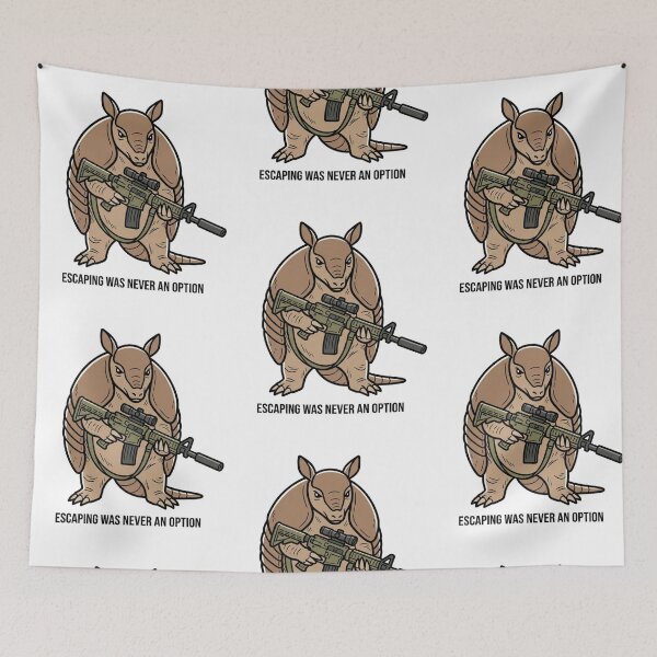 Item preview, Tactical Armadillo Escaping Was Never An Option Funny Texas Animal Gun Humor designed and sold by raedattia.