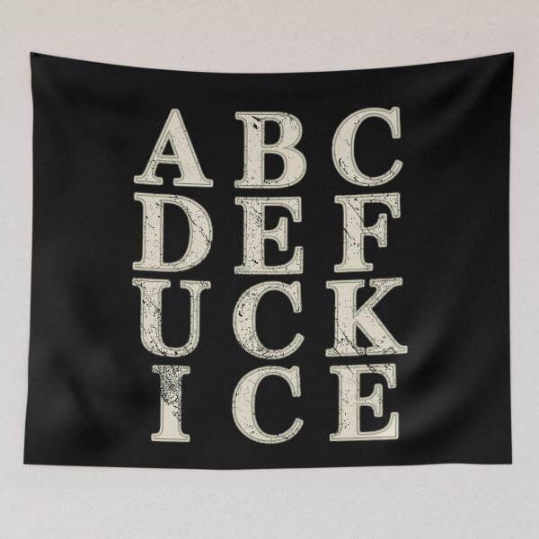 Item preview, ABC Alphabet Word Puzzle Distressed Vintage Typography designed and sold by RuthLangmoreSH.