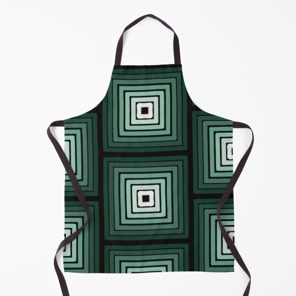 Item preview, Century Modern Sage Green Geometric Squares designed and sold by LittleHappiness by Kamollak .