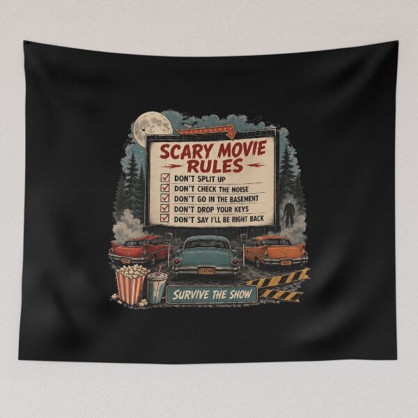 Item preview, Scary Movie Rules Drive-In Vintage designed and sold by MrDavidS59848.