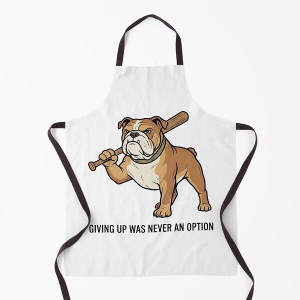 Item preview, Tactical Bulldog Giving Up Was Never An Option Funny English Bulldog Baseball Bat Humor designed and sold by raedattia.