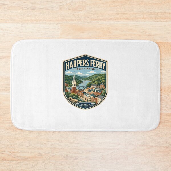 Item preview, Harpers Ferry West Virginia History Lives Where Rivers Meet Historic Town Travel Souvenir designed and sold by Star3NowForMe.