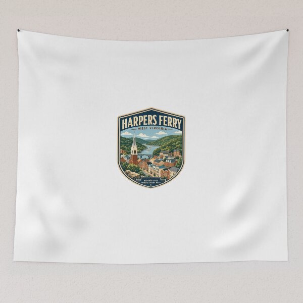 Item preview, Harpers Ferry West Virginia History Lives Where Rivers Meet Historic Town Travel Souvenir designed and sold by Star3NowForMe.