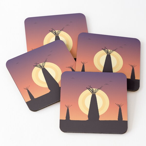 Item preview, Baobab tree silhouette art  designed and sold by Utibe123.