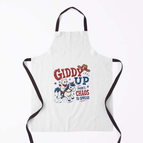 Item preview, Giddy Up There's Chaos To Spread Cat Unicorn Western Cowboy Humor designed and sold by HumansStuck12.
