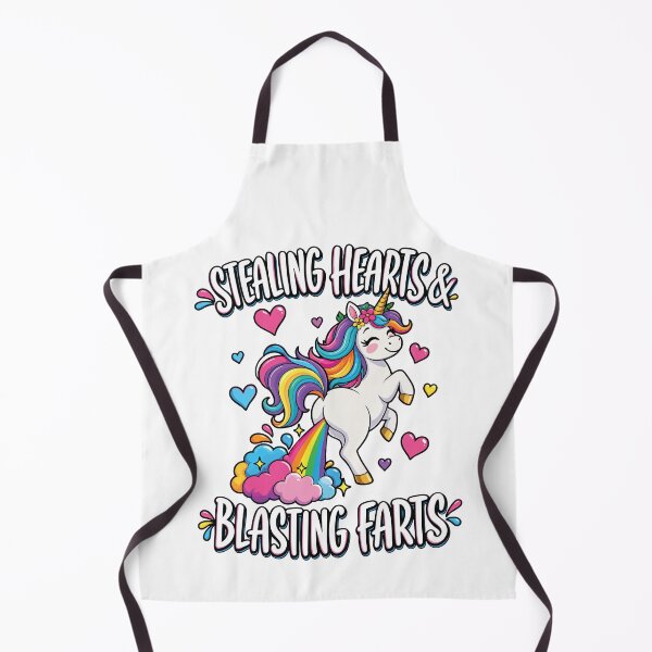 Item preview, Funny Unicorn Stealing Hearts & Blasting Farts Rainbow Cute Unicorn designed and sold by Arezaali.