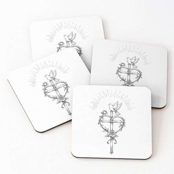 Item preview, Cross, Rose and Dove  designed and sold by PamLeeDesign.