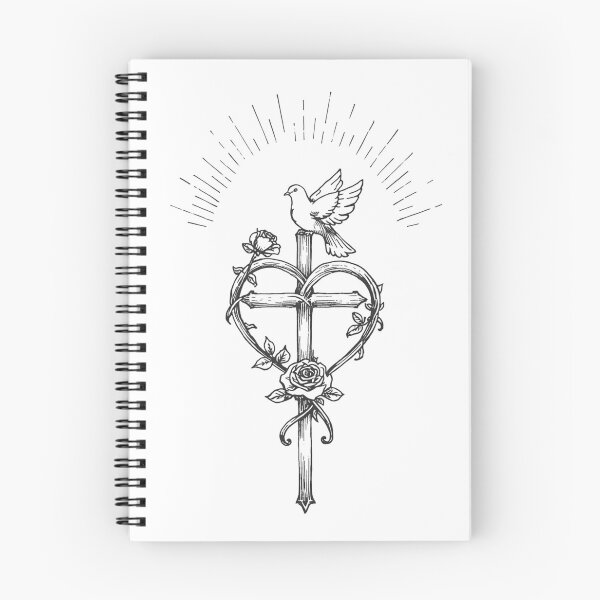 Item preview, Cross, Rose and Dove  designed and sold by PamLeeDesign.