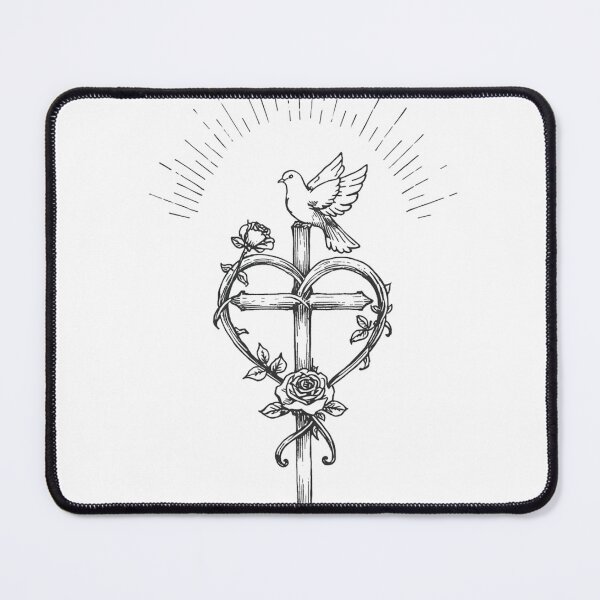 Item preview, Cross, Rose and Dove designed and sold by PamLeeDesign.