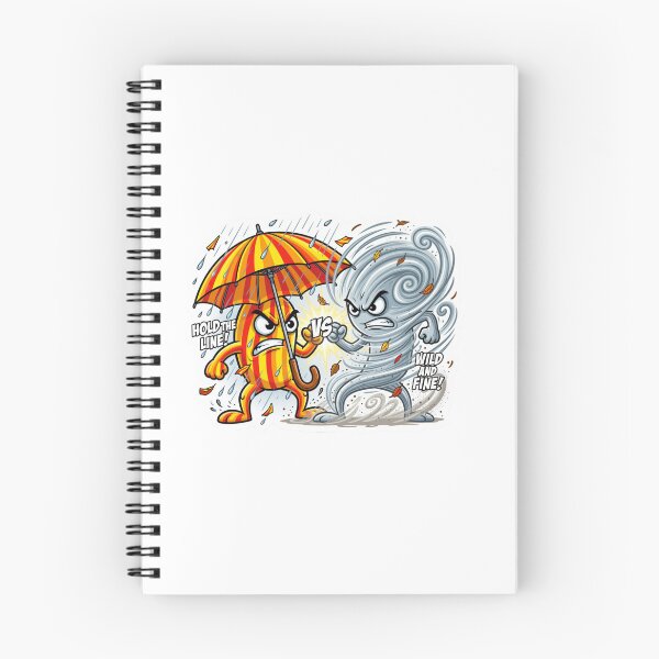 Item preview, Colorful Umbrella Versus Wind Gust Weather Sticker designed and sold by Imaginarium of Chaos falcon88 .