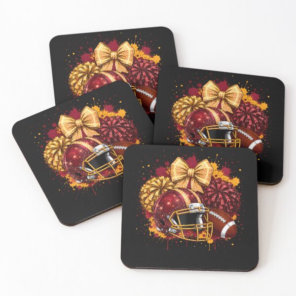 Item preview, Maroon Game Day Team High School Football Cheer Mom Gold designed and sold by Krwasatoune.