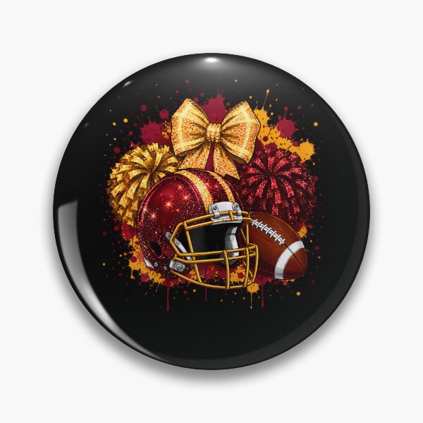 Item preview, Maroon Game Day Team High School Football Cheer Mom Gold designed and sold by Krwasatoune.