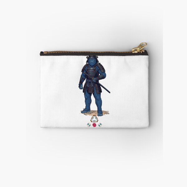 Item preview, Blue Samurai Ape Warrior in Detailed Armor with Katana designed and sold by Whimsy Trail Co.