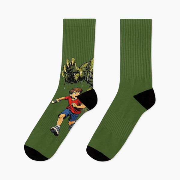 Item preview, Retro Swamp Monster Chasing Kids Illustration designed and sold by Creatby7030.