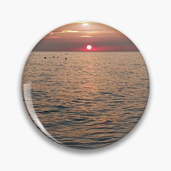 Item preview, Perfect Crimson Sunset over Rippled Mediterranean Sea designed and sold by EpicVistas.