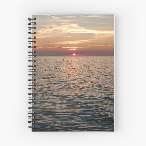 Item preview, Perfect Crimson Sunset over Rippled Mediterranean Sea designed and sold by EpicVistas.
