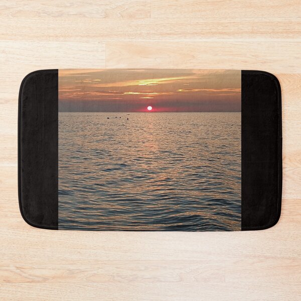 Item preview, Perfect Crimson Sunset over Rippled Mediterranean Sea designed and sold by EpicVistas.