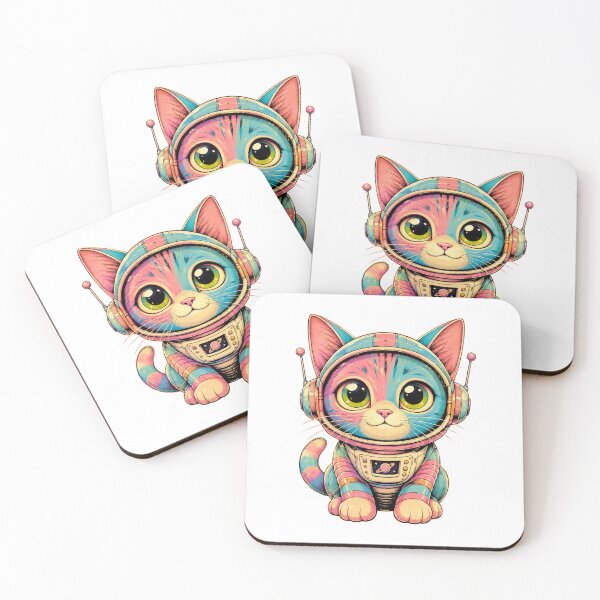 Item preview, Cute Smiling Cat - Adorable Happy Kitten Art designed and sold by BeardWave.