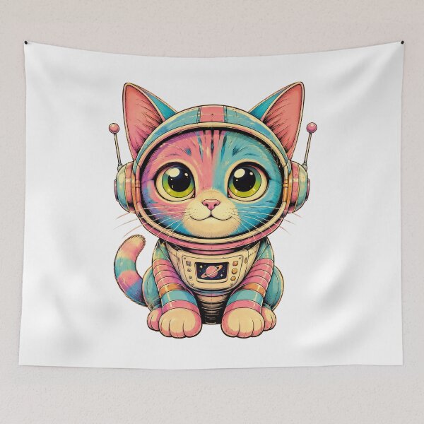 Item preview, Cute Smiling Cat - Adorable Happy Kitten Art designed and sold by BeardWave.