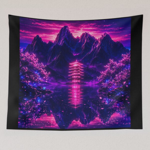 Item preview, Glow of the Pagoda Part 9 ''Convergence'' (Cyberpunk Remaster) designed and sold by MaxDreamsArt.