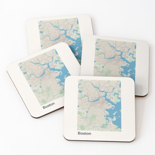 Item preview, Boston Minimalistic Map Art designed and sold by MapsNerd.