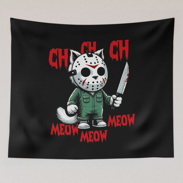 Item preview, Funny Cat Horror Parody designed and sold by MrDavidS59848.