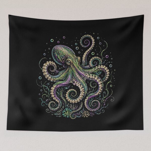 Item preview, Octopsychedelia Dreamy Design designed and sold by FieldsnancyArts.
