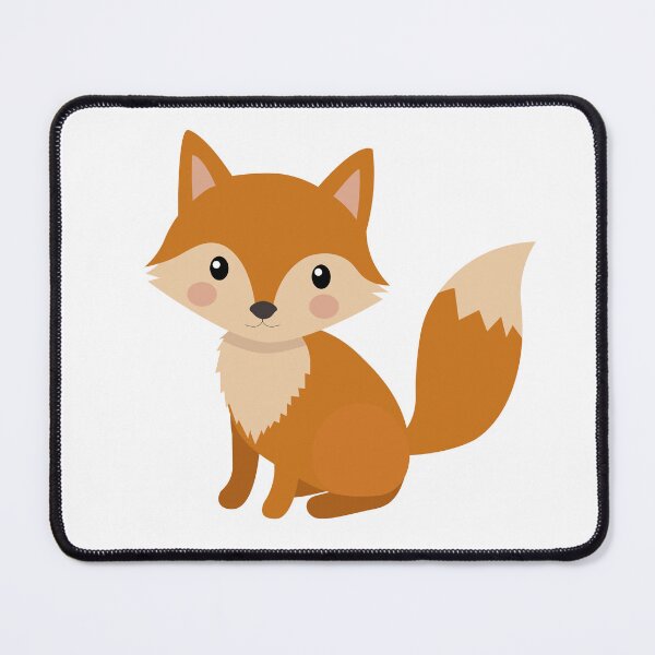Item preview, Cute Sitting Red Fox Nursery Vector Sticker designed and sold by ElenMart.