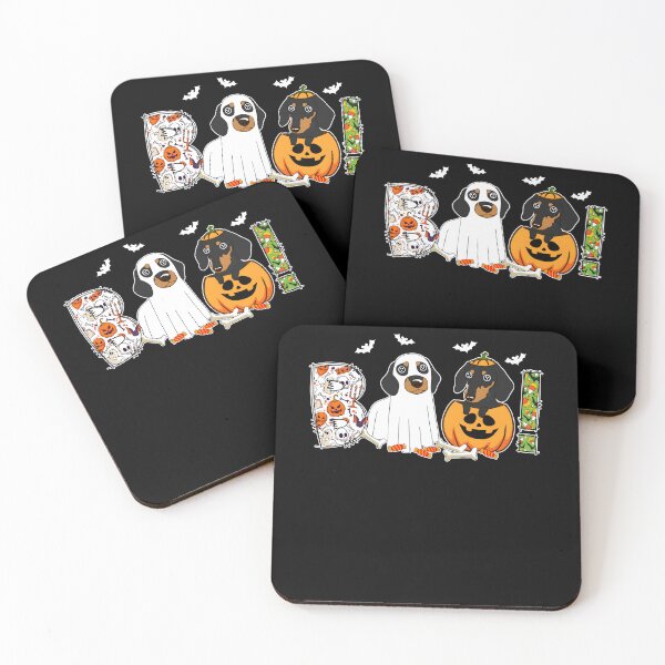Item preview, Boo Dachshunds Halloween Ghost Costume Pumpkin designed and sold by PaigeWoodShop.