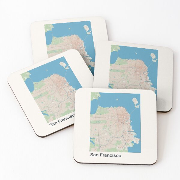 Item preview, San Francisco Minimalistic Map Art designed and sold by MapsNerd.