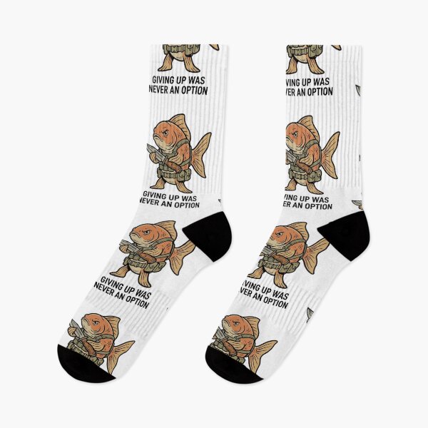 Item preview, Tactical Goldfish Giving Up Was Never An Option Funny Pet Fish Combat Knife Humor designed and sold by raedattia.