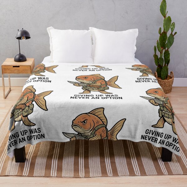 Item preview, Tactical Goldfish Giving Up Was Never An Option Funny Pet Fish Combat Knife Humor designed and sold by raedattia.