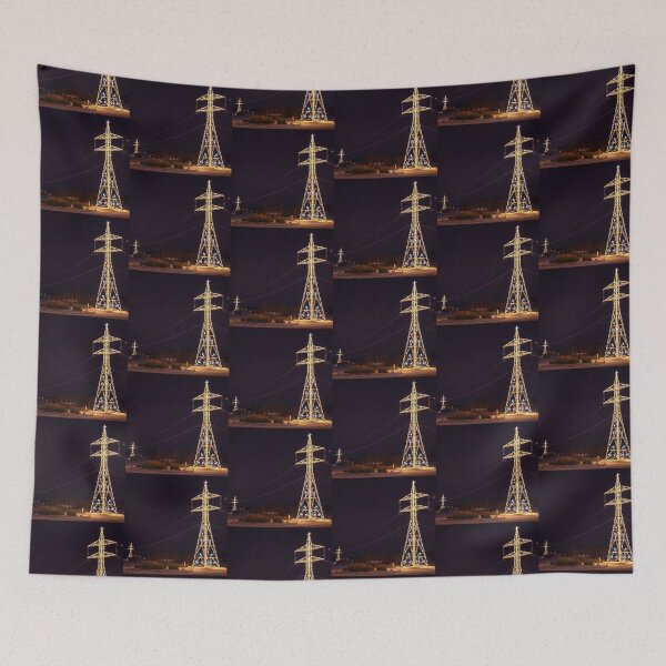 Item preview, Illuminated Power Tower Starry Winter Night designed and sold by Pylon-Bureau.