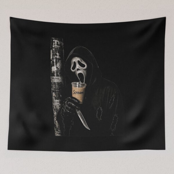 Item preview, Scary Mask Coffee Drink Horror designed and sold by MrDavidS59848.