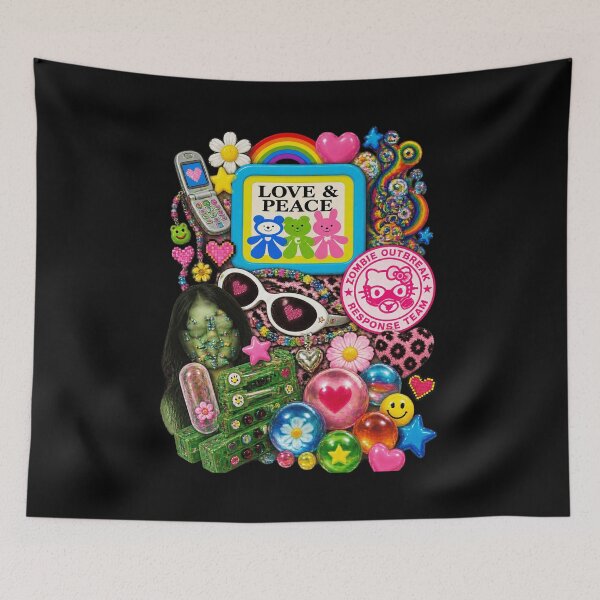 Item preview, Love & Peace Collage Retro Aesthetic designed and sold by EvanCabrera.