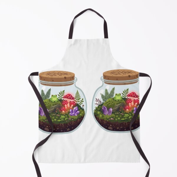 Item preview, Magical Goblincore Frog Mushroom Terrarium designed and sold by DownloSpace.