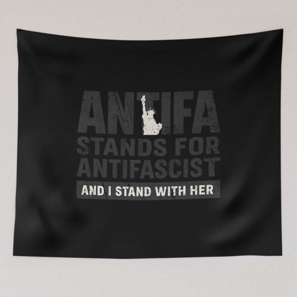 Item preview, Antifa Stands For Antifascist Statue Of Liberty Vintage Distressed designed and sold by QSoShop.