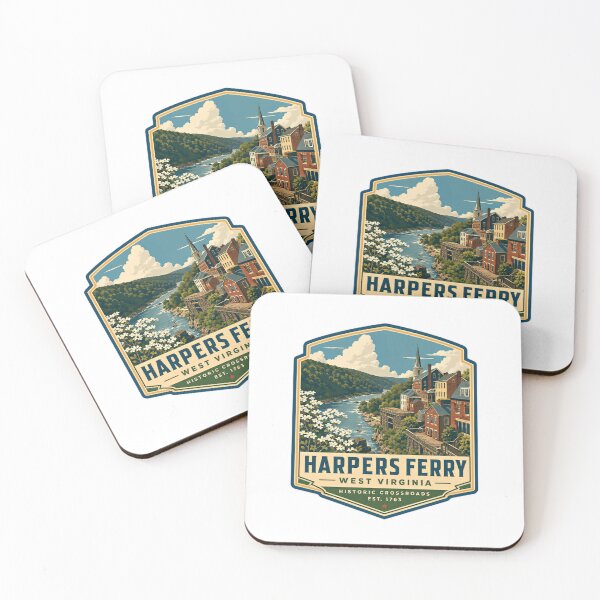 Item preview, Harpers Ferry West Virginia Historic Crossroads Est 1763 Travel Souvenir designed and sold by Star3NowForMe.