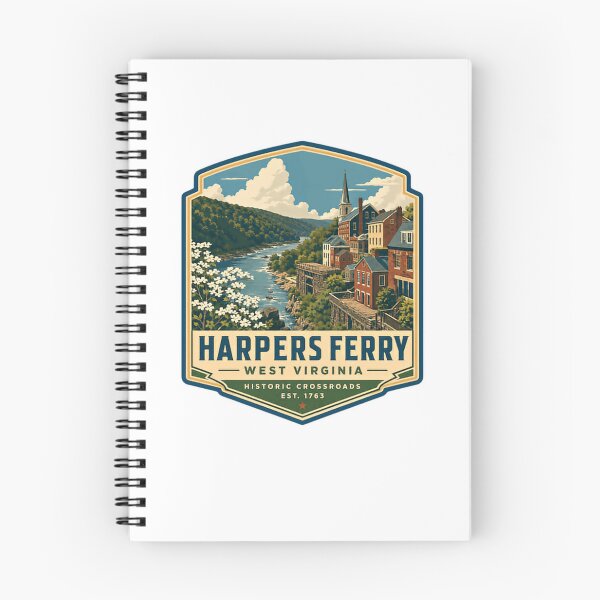 Item preview, Harpers Ferry West Virginia Historic Crossroads Est 1763 Travel Souvenir designed and sold by Star3NowForMe.