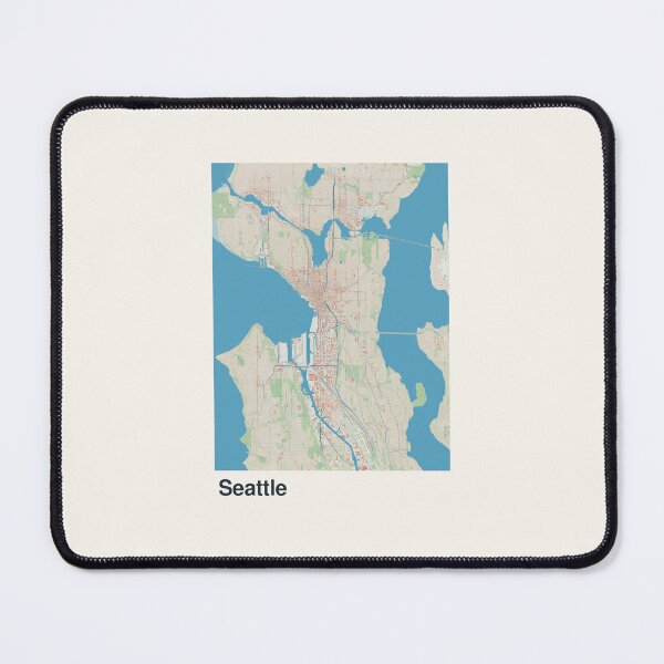 Item preview, Seattle Minimalistic Map Art designed and sold by MapsNerd.