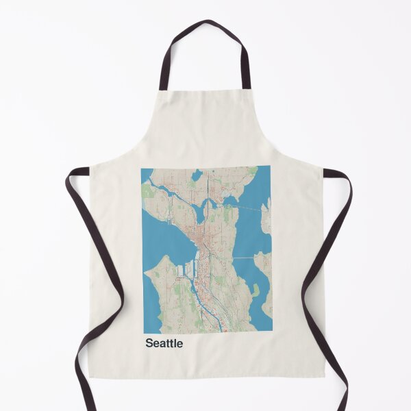 Item preview, Seattle Minimalistic Map Art designed and sold by MapsNerd.