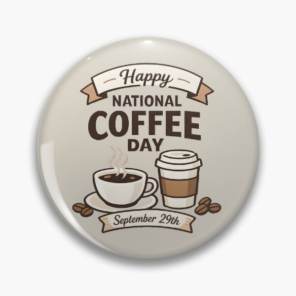 Item preview, National Coffee Day September 29th  designed and sold by ZanyPaintbrush.