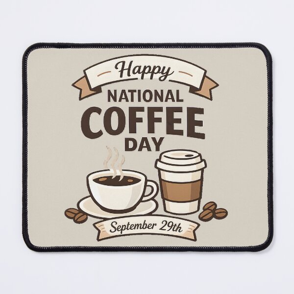 Item preview, National Coffee Day September 29th designed and sold by ZanyPaintbrush.